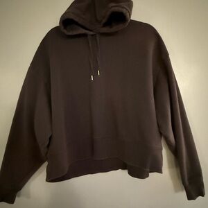 Calias Women's Oversized Hooded Pullover Sweater gray like new